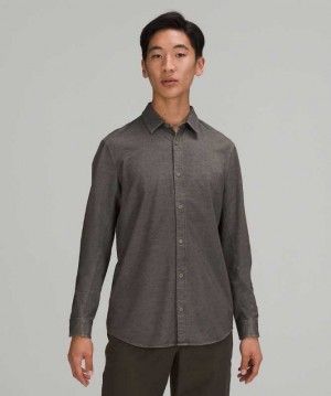 Lululemon Commission Long Sleeve Shirt Erkek Üstler Rover Commission Enzyme Dye | GLWXPY-970