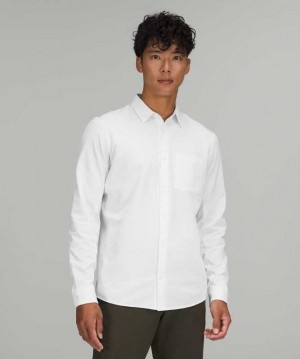 Lululemon Commission Long Sleeve Shirt Erkek Üstler Beyaz | GNAIPH-316