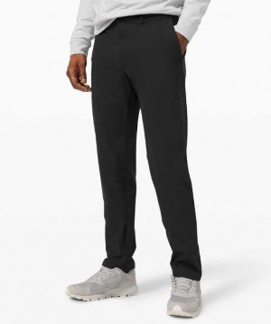 Lululemon Commission Relaxed-Fit Pant 34" Warpstreme Online Only Erkek Pantolon Siyah | LYBNAE-472