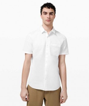 Lululemon Commission SS Shirt Erkek Üstler Beyaz | IRNJHB-193