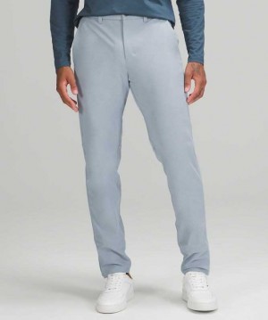 Lululemon Commission Slim-Fit Pant 34" Warpstreme Erkek Pantolon Chambray | AUYZMO-942