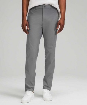 Lululemon Commission Slim-Fit Pant 34" Warpstreme Erkek Pantolon Gri | SOPRIY-217