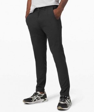 Lululemon Commission Slim-Fit Pant 34" Warpstreme Erkek Pantolon Obsidian | XLGQUE-873