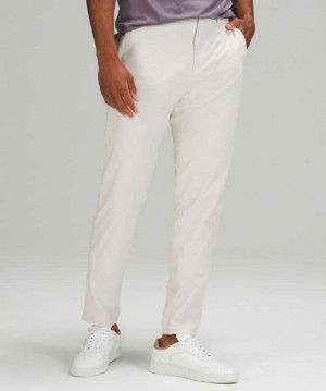 Lululemon Commission Slim-Fit Pant 34" Warpstreme Erkek Pantolon Beyaz | YESGTQ-169
