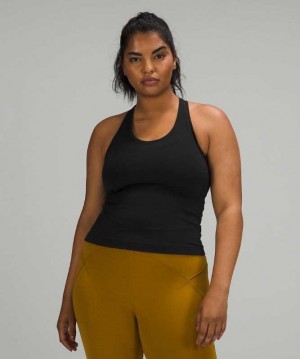 Lululemon Cool RB Nulu Kadın Üstler Siyah | KYSDBR-980