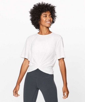 Lululemon Crescent T-Shirt Online Only Kadın Üstler Beyaz | EQVFNP-013