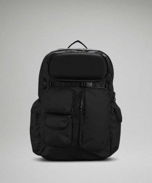 Lululemon Cruiser Large Backpack 28L Çantası Siyah Gri | BNQHWX-712