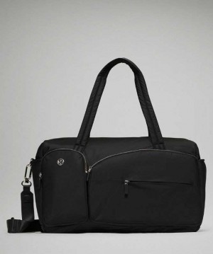 Lululemon Curved Lines Large Duffle 29.5L Çantası Siyah | KOPFXH-320