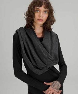 Lululemon Customizable Snap Fular Siyah Siyah | OSRXLU-096