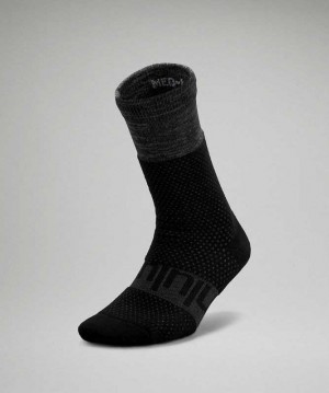 Lululemon Daily Stride Boot Crew Kadın Çorap Siyah | TAZNFY-734