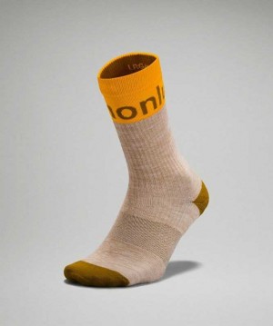 Lululemon Daily Stride Crew Erkek Çorap Clementine | LNZASR-415
