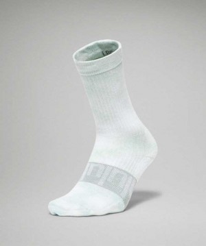 Lululemon Daily Stride Crew Tie Dye Erkek Çorap Raw Linen | FQYBOL-642