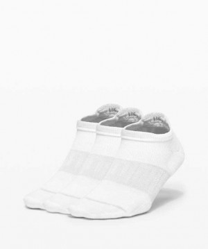 Lululemon Daily Stride Low-Ankle 3 Pack Kadın Çorap Beyaz | LVBXFG-624
