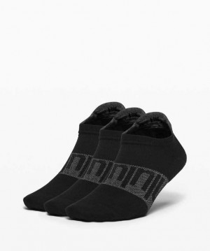 Lululemon Daily Stride Low-Ankle 3 Pack Kadın Çorap Siyah | OKISFY-076
