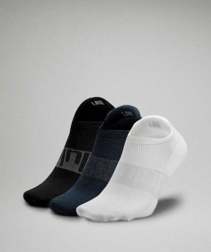 Lululemon Daily Stride Low Ankle 3P Erkek Çorap Beyaz Mavi Siyah | NIXPBJ-716
