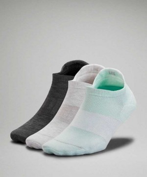 Lululemon Daily Stride Low Ankle 3 Pack Kadın Çorap Nane Beyaz Gri | IRPJLG-174