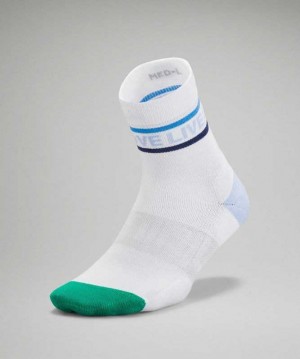 Lululemon Daily Stride Mid-Crew Kadın Çorap Emerald Ice / Night Sea | TAJCRP-342