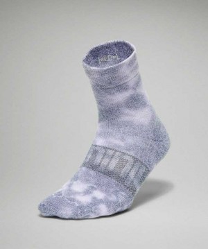 Lululemon Daily Stride Mid-Crew Tie Dye Kadın Çorap Mavi | NUKZRD-932