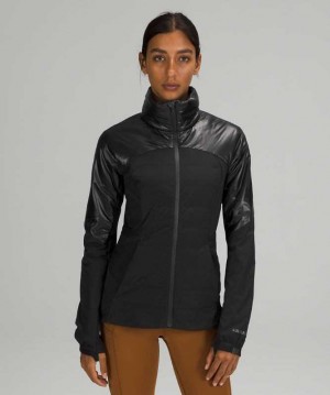 Lululemon Down for It All Shine Kadın Mont Siyah | NKMUXW-152