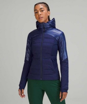 Lululemon Down for It All Shine Kadın Mont Night Sea | BWQZTS-021