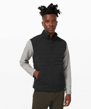 Lululemon Down for It All Vest Erkek Mont Siyah | LUSVCN-168