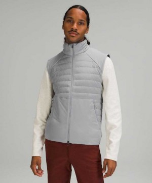 Lululemon Down for It All Vest Erkek Mont Gri | RNKGOY-346