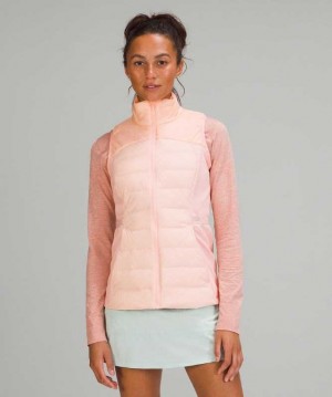 Lululemon Down for It All Vest Kadın Mont Pembe | ISDACM-102