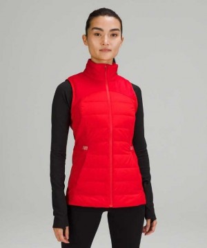 Lululemon Down for It All Vest Kadın Mont Kırmızı | KNORYW-521