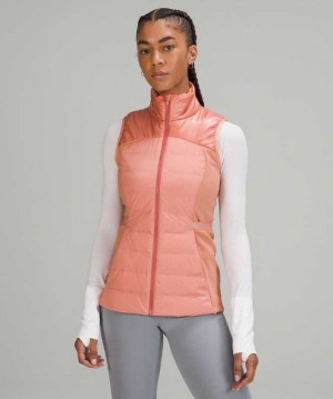 Lululemon Down for It All Vest Shine Kadın Mont Pembe | OVYISP-974