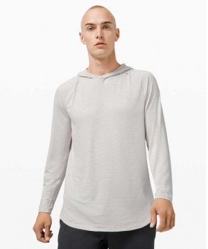 Lululemon Drysense Erkek Kapşonlu Heathered Vapor | UWLTXK-198