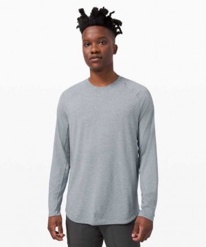 Lululemon Drysense Long Sleeve Erkek Üstler Beyaz | RUWAYX-961