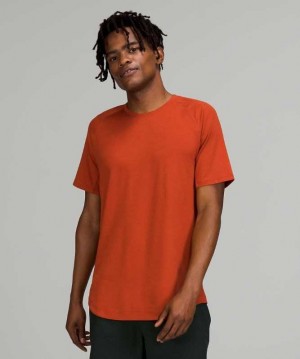 Lululemon Drysense Sleeve Erkek Üstler Aztec Brick | AOXPWT-570