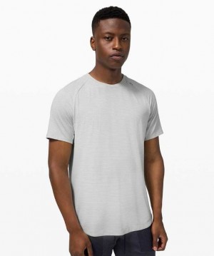 Lululemon Drysense Training Sleeve Shirt Erkek Üstler Heathered Vapor | AMGHQL-189