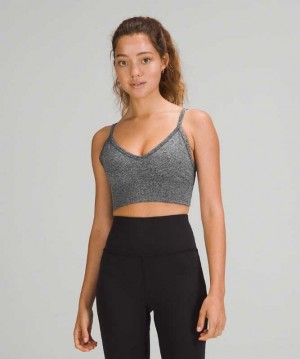 Lululemon Ebb to Street C/D Kadın Spor Sütyeni Siyah Beyaz | YATBNP-859