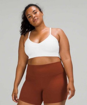Lululemon Ebb to Street Light Support, C/D Cup Kadın Spor Sütyeni Beyaz | ZSVOAF-260