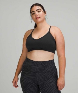 Lululemon Ebb to Street Light Support, C/D Cup Kadın Spor Sütyeni Siyah | FMLCXP-179