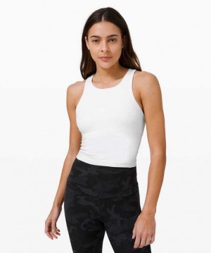 Lululemon Ebb to Street RB Crop Kadın Üstler Beyaz | KROBIG-763