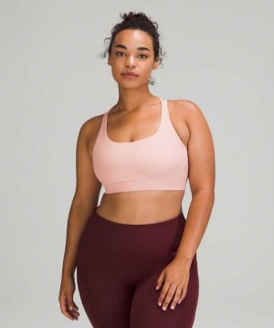 Lululemon Energy Adjustable Medium Support, B–D Cups Kadın Spor Sütyeni Pembe | BQFOPC-235