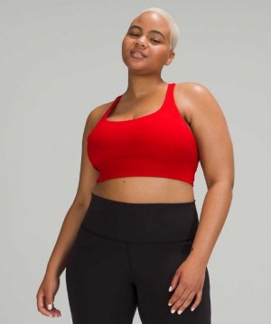 Lululemon Energy Long Line Kadın Spor Sütyeni Koyu Kırmızı | QAUTEY-986