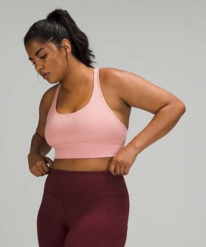 Lululemon Energy Long Line Kadın Spor Sütyeni Pembe | TCMXJY-196