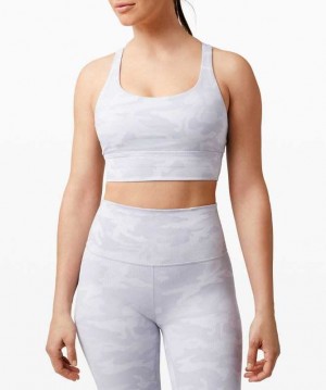 Lululemon Energy Long Line Kadın Spor Sütyeni Camo Beyaz | UHYXMT-971