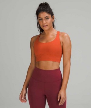 Lululemon Energy Long Line Kadın Spor Sütyeni Turuncu | ZPNTKS-605