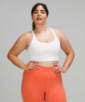 Lululemon Energy Long Line Kadın Spor Sütyeni Beyaz | FJPMWV-234