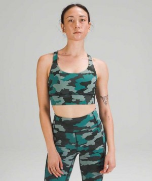 Lululemon Energy Long Line Kadın Spor Sütyeni Camo | FRSUCZ-254