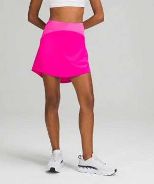 Lululemon Essential HR Run Long Kadın Etek Pembe | VPBOWU-954