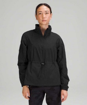 Lululemon Evergreen Anorak Kadın Mont Siyah | FVUGYD-509