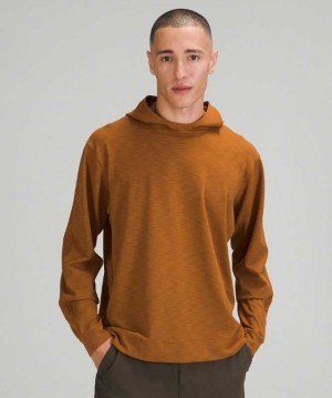 Lululemon Everlux Oversized Erkek Kapşonlu Bakır Kahverengi | UQAODG-035