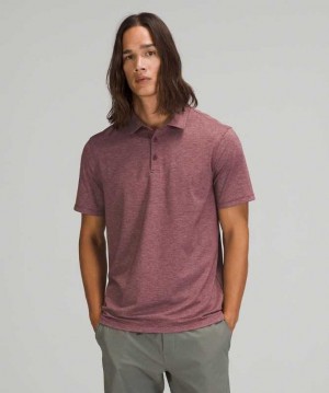 Lululemon Evolution Polo Erkek Üstler Kırmızı | LIMAOR-694
