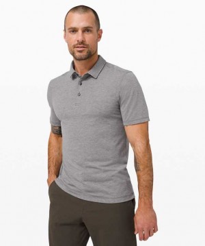 Lululemon Evolution Sleeve Polo Shirt Erkek Üstler Siyah | IMREJU-092