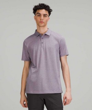 Lululemon Evolution Sleeve Polo Shirt Erkek Üstler Lavanta | LBFDVM-563
